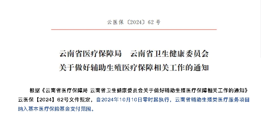 重磅消息丨10月10日起，保山安利醫(yī)院做試管嬰兒可以報(bào)銷(xiāo)了